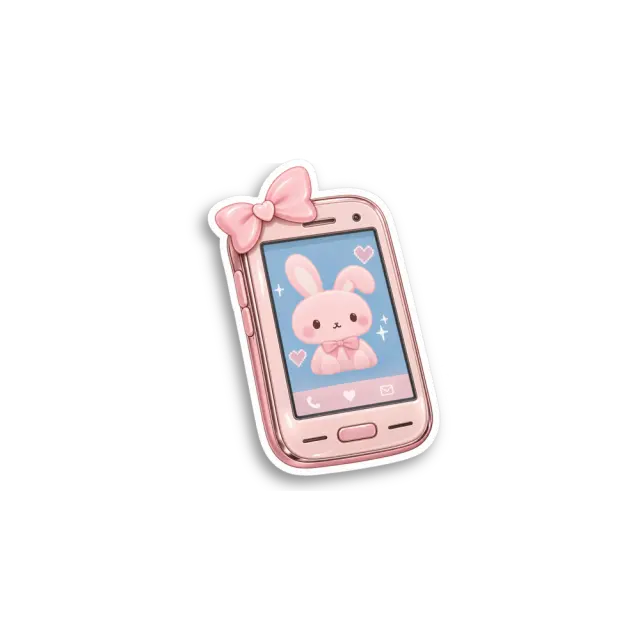 Bunny Phone Sticker