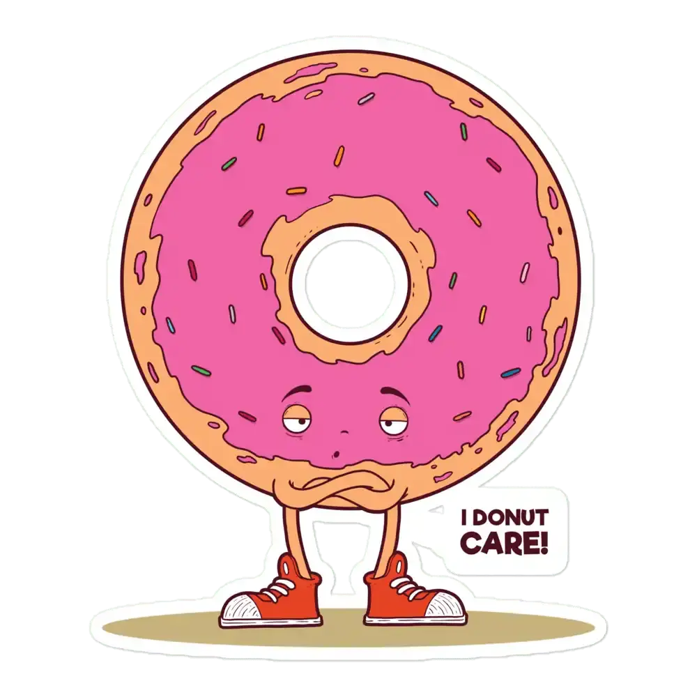Donut Care Sticker