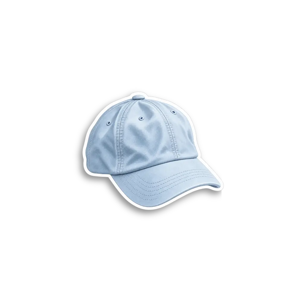 Blaue Baseballkappe Sticker