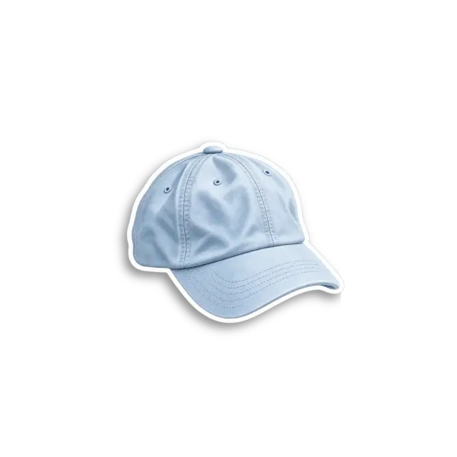 Blaue Baseballkappe Sticker
