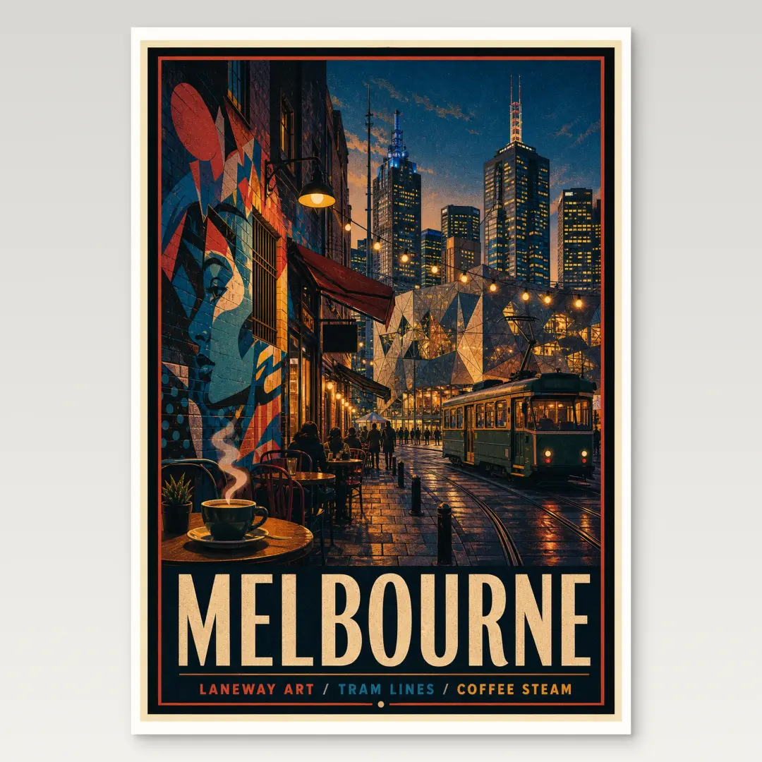 Melbourne Poster