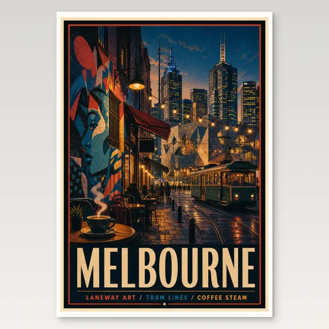Melbourne Poster