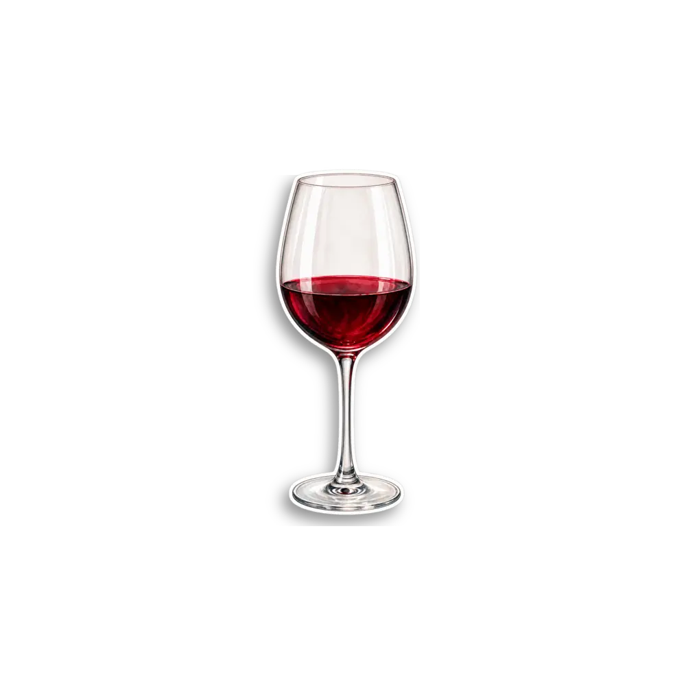 Rotwein-Sticker