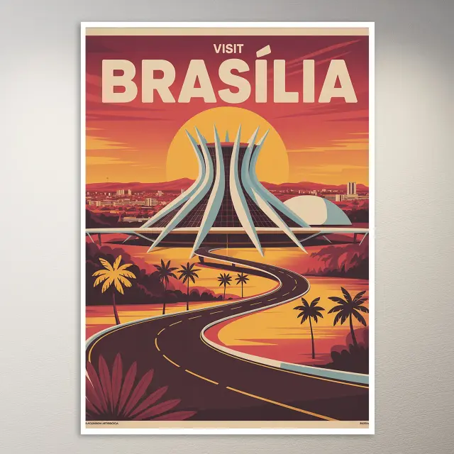 Brasilia Reiseposter