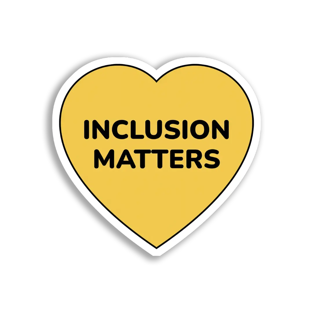 Inclusion Matters Heart Sticker