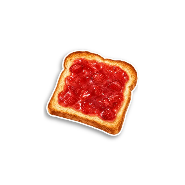 Jam Toast Sticker