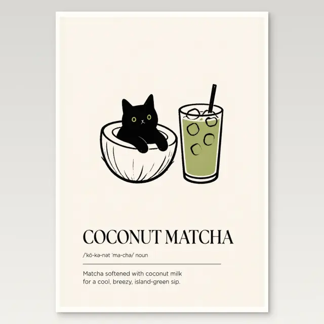 Kokos-Matcha-Poster