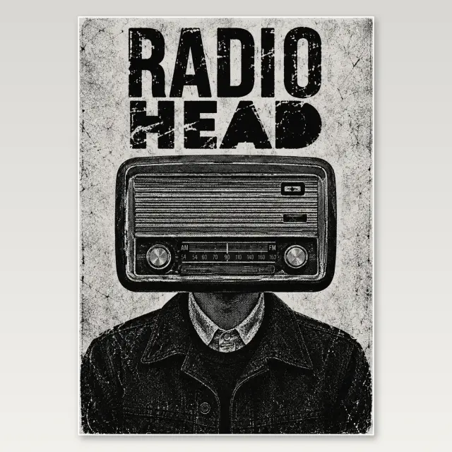 Radiohead Radio Head A4 海報
