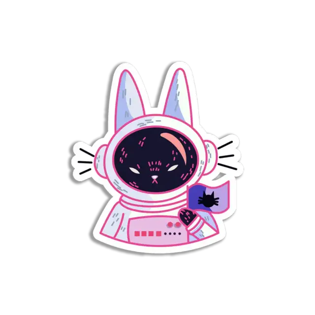 Astronaut Cat Sticker