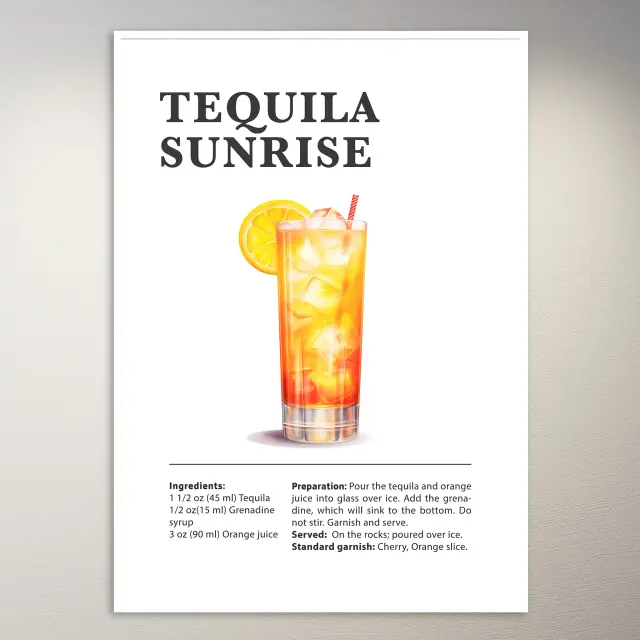 Tequila Sunrise Poster