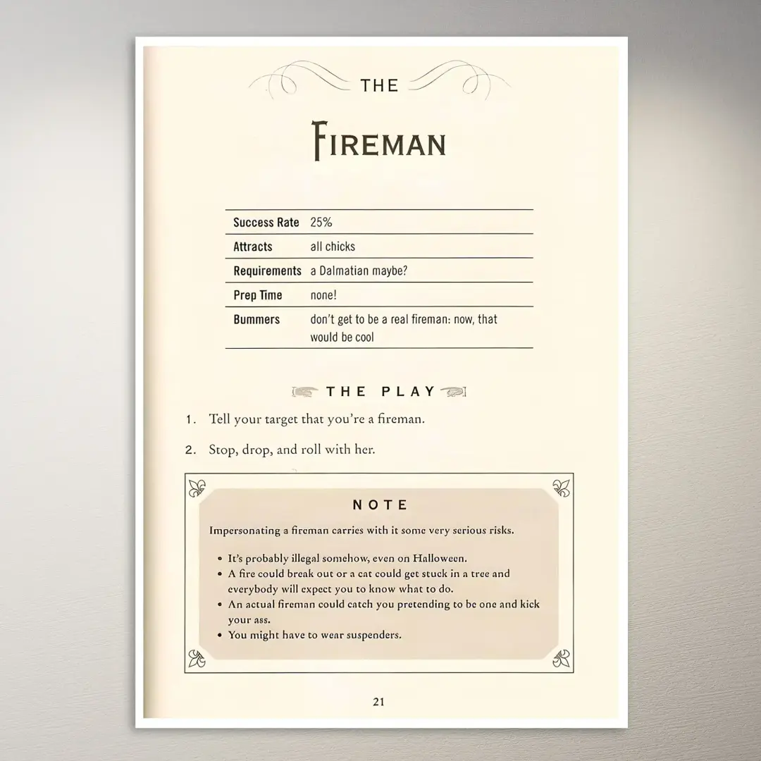 The Fireman HIMYM Barney Playbook | Serien-Poster