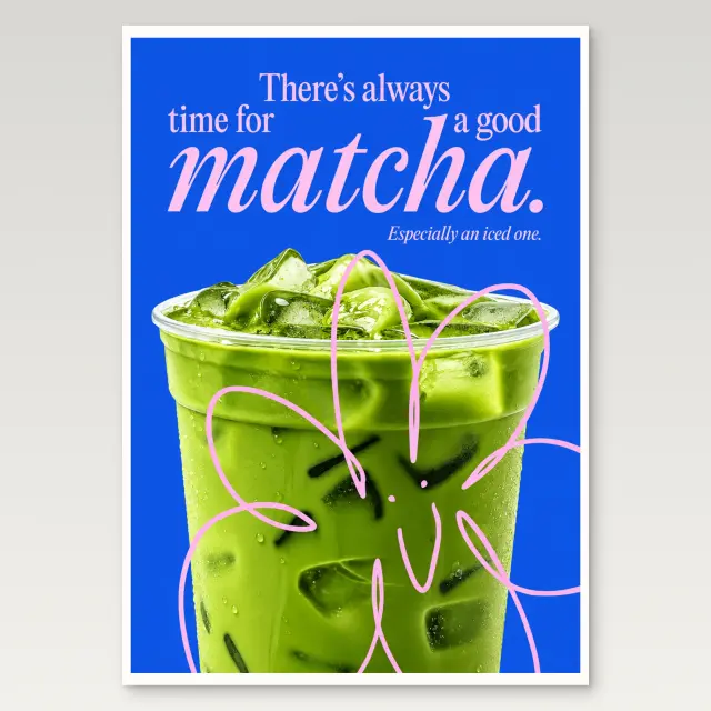 Immer Zeit für Matcha Poster