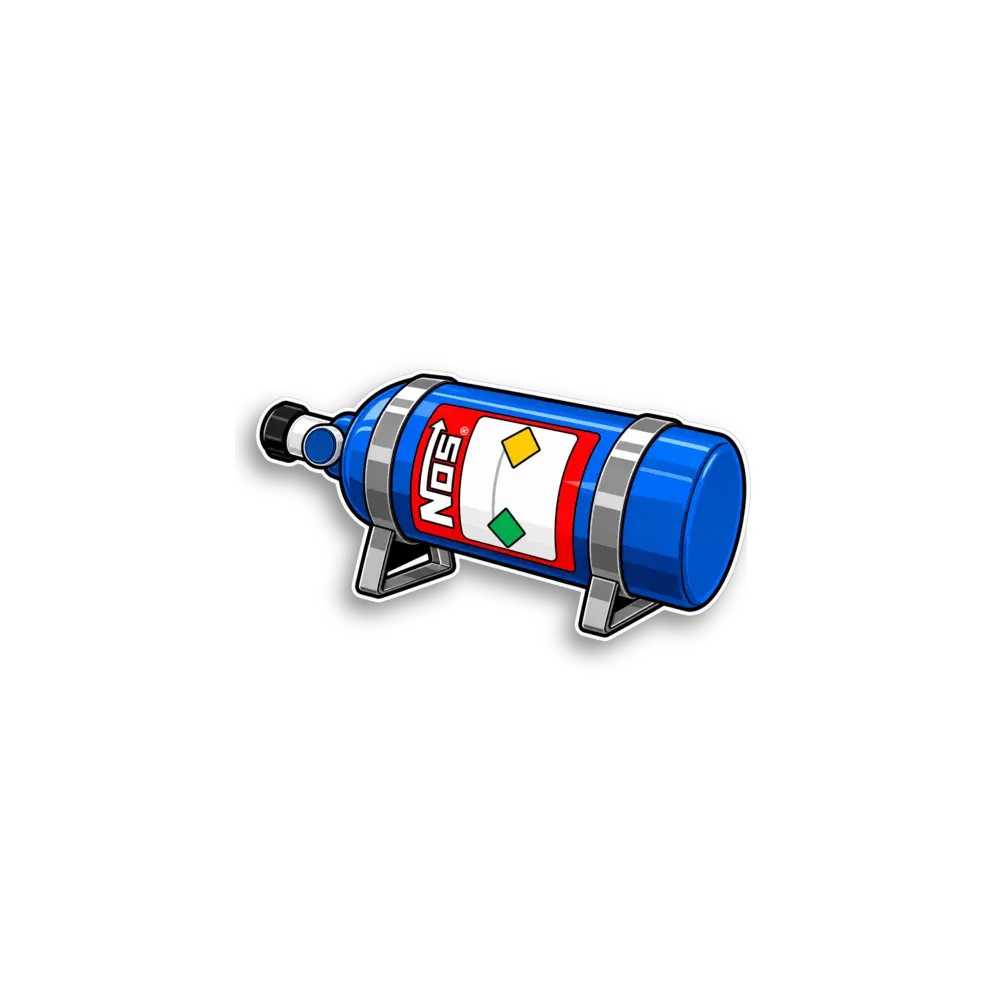 Pegatina de botella de NOS