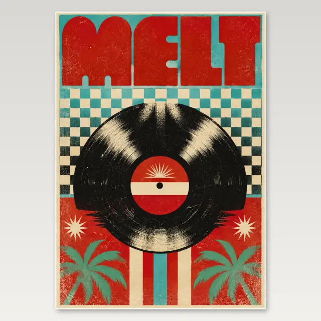 Melt Vinyl A4 Poster