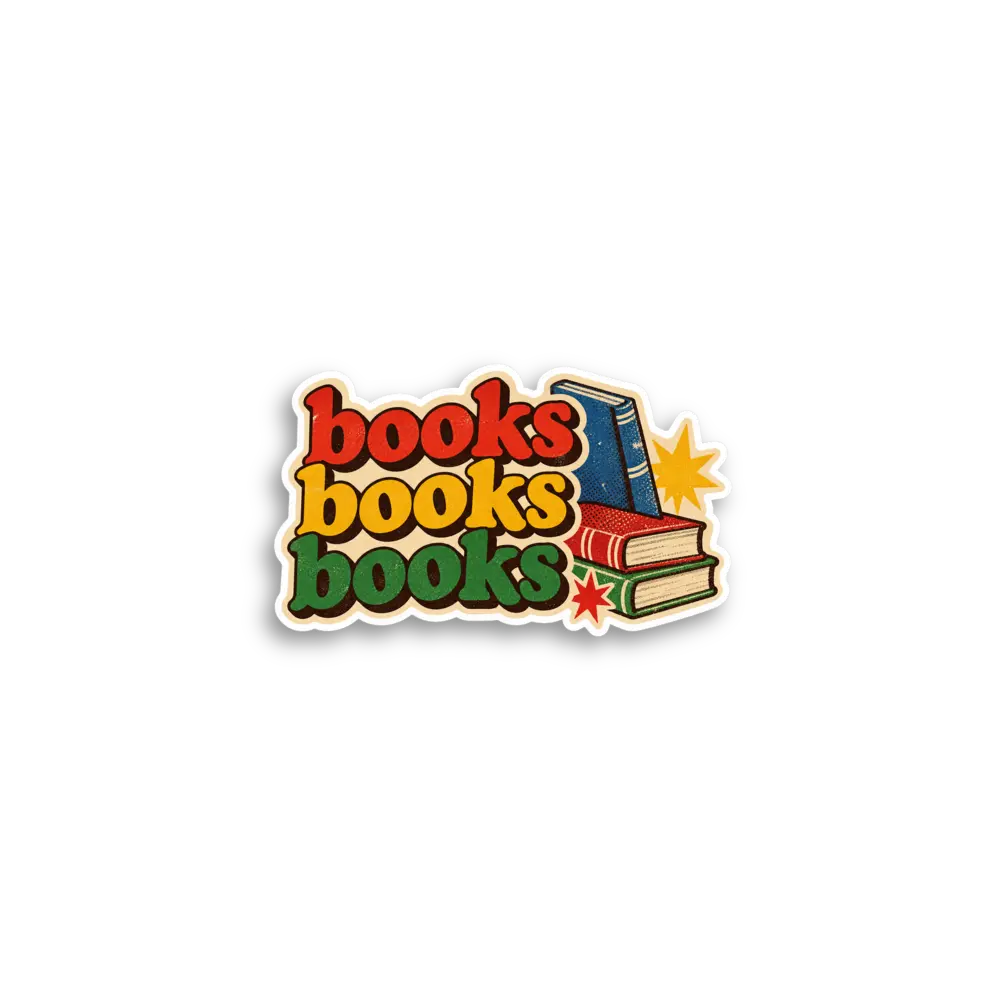Pegatina Libros libros libros