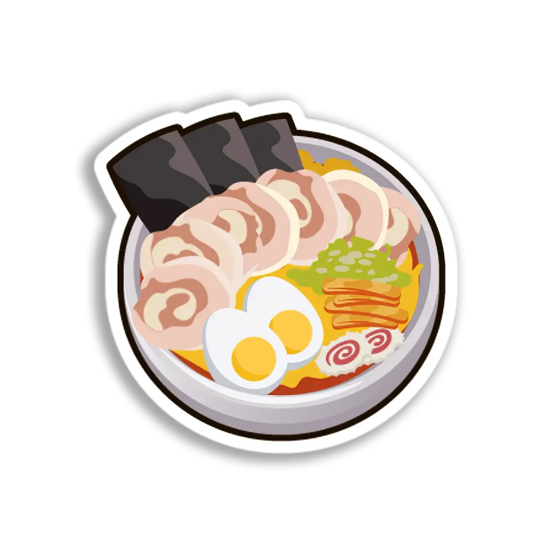 Ramen-Schüssel-Illustration Sticker