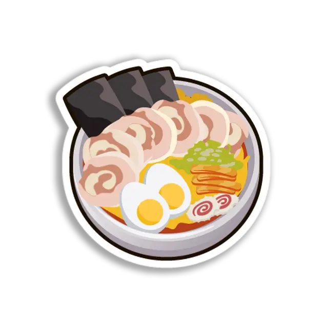 Ramen-Schüssel-Illustration Sticker