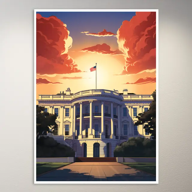 Das Weiße Haus Poster