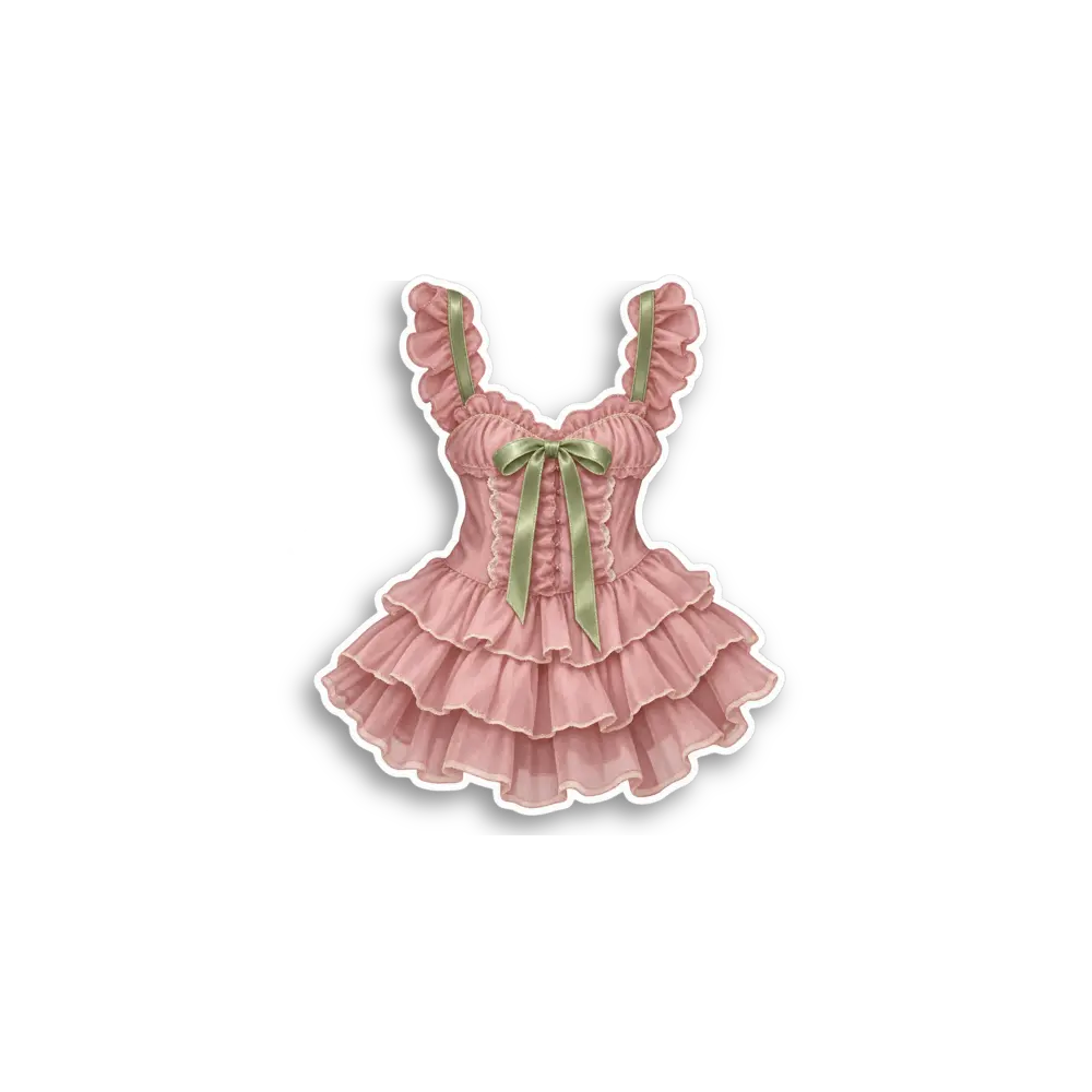 Rosa Feenkleid Sticker