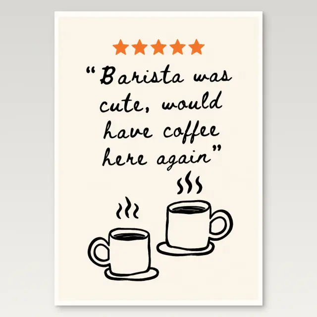 Barista Review Poster