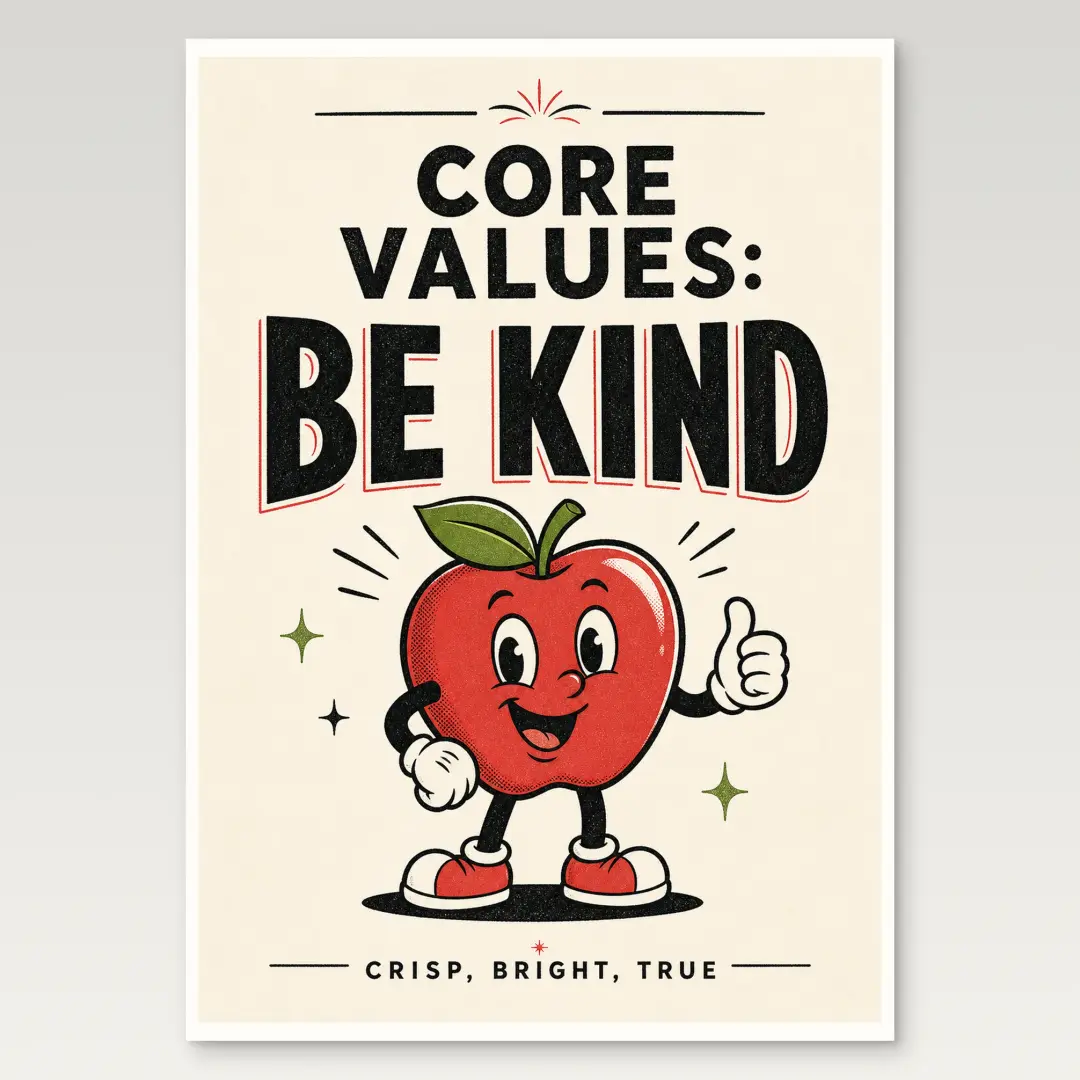 Apfel-Poster