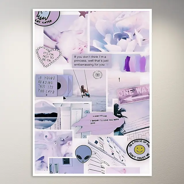 Purple Aesthetic Poster