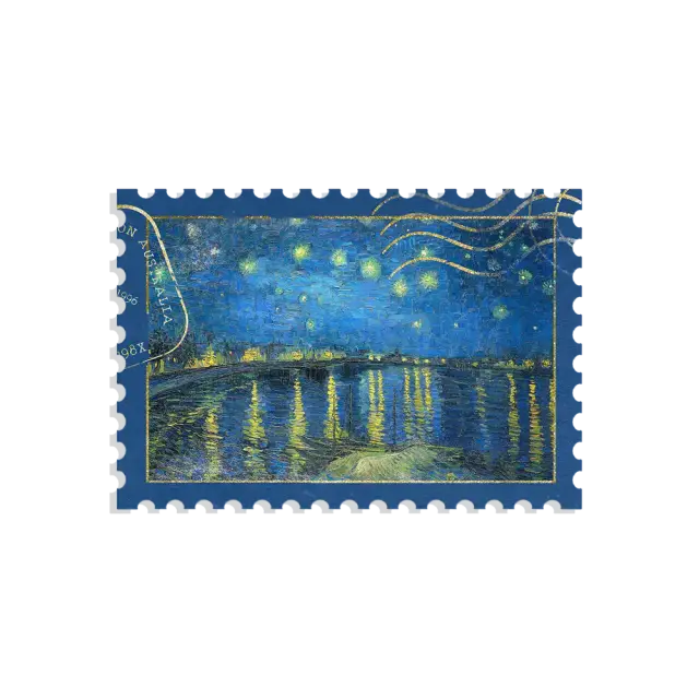 Van Gogh Stamp Sticker