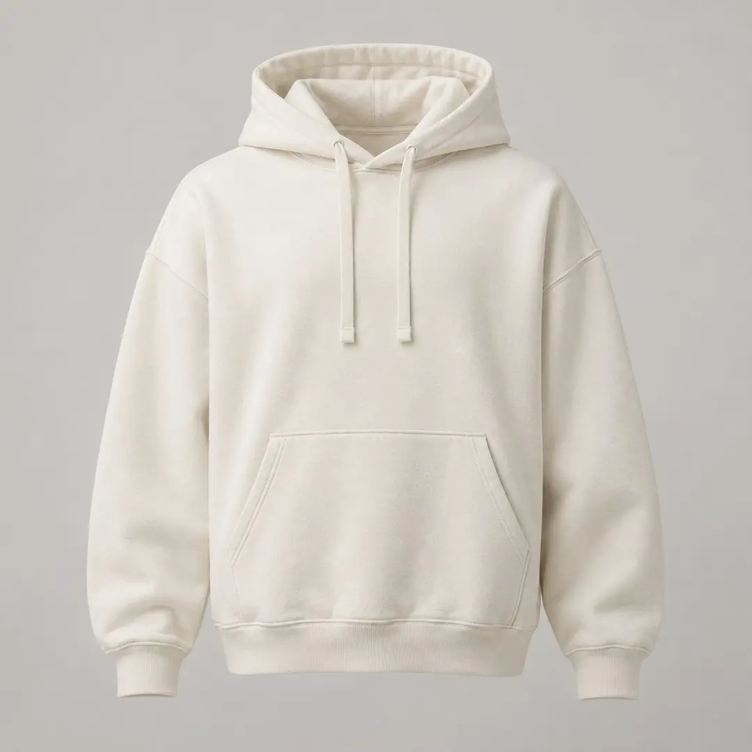 Canal Street Heavyweight Hoodie in Bone