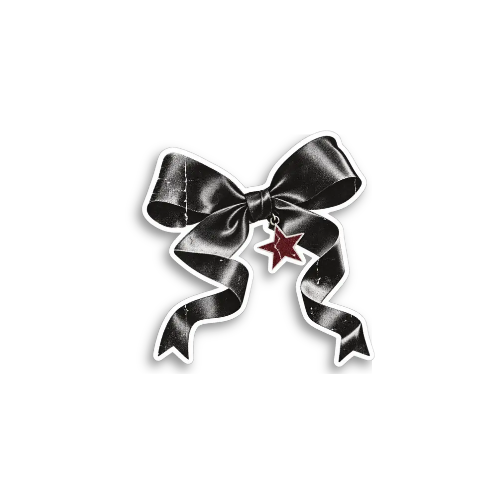 Schwarze Schleife Sticker