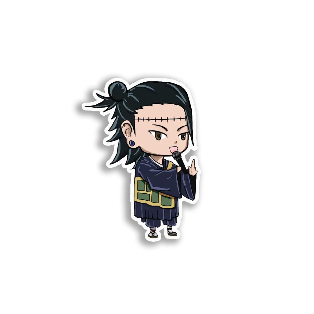 Chibi Singer Anime Boy Sticker