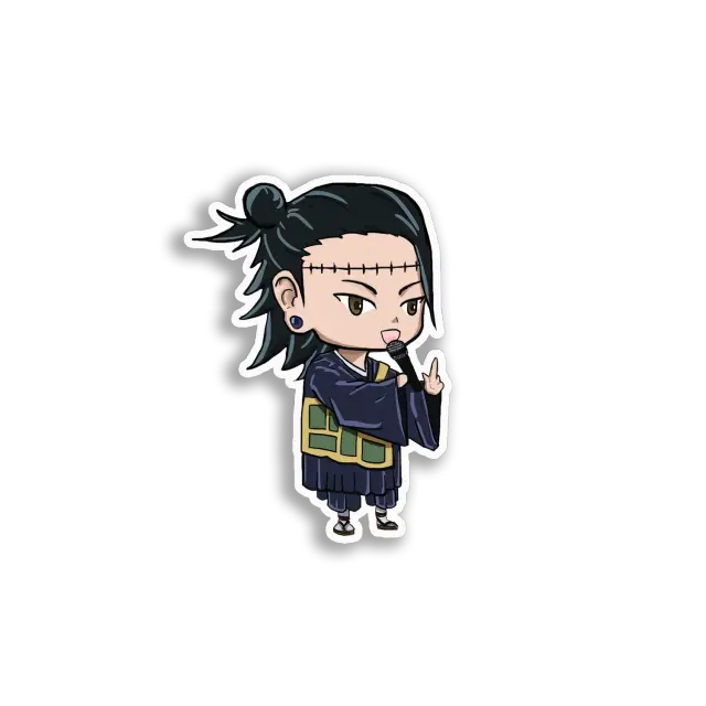 Chibi Singer Anime Boy Sticker