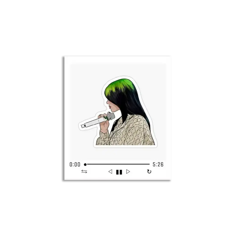 Billie Eilish Spotify Sticker
