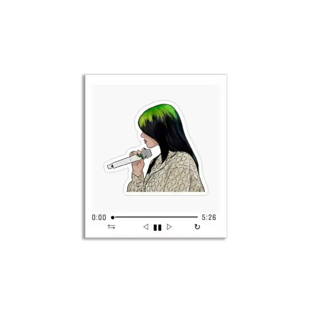 Billie Eilish Spotify Sticker