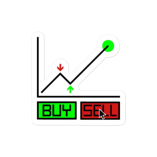 Buy Sell Trader Sticker