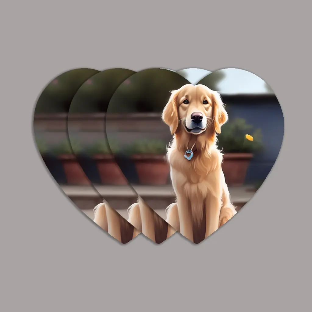 Heart Shape Photo Stickers 3 inch