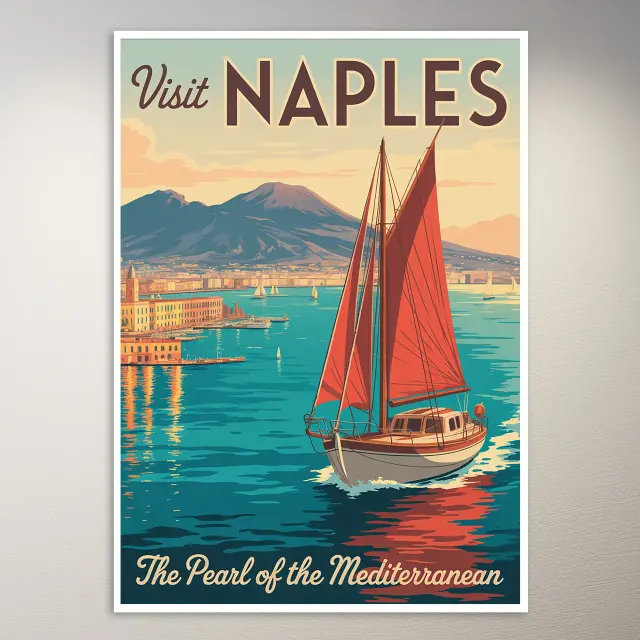 Neapel Reiseposter