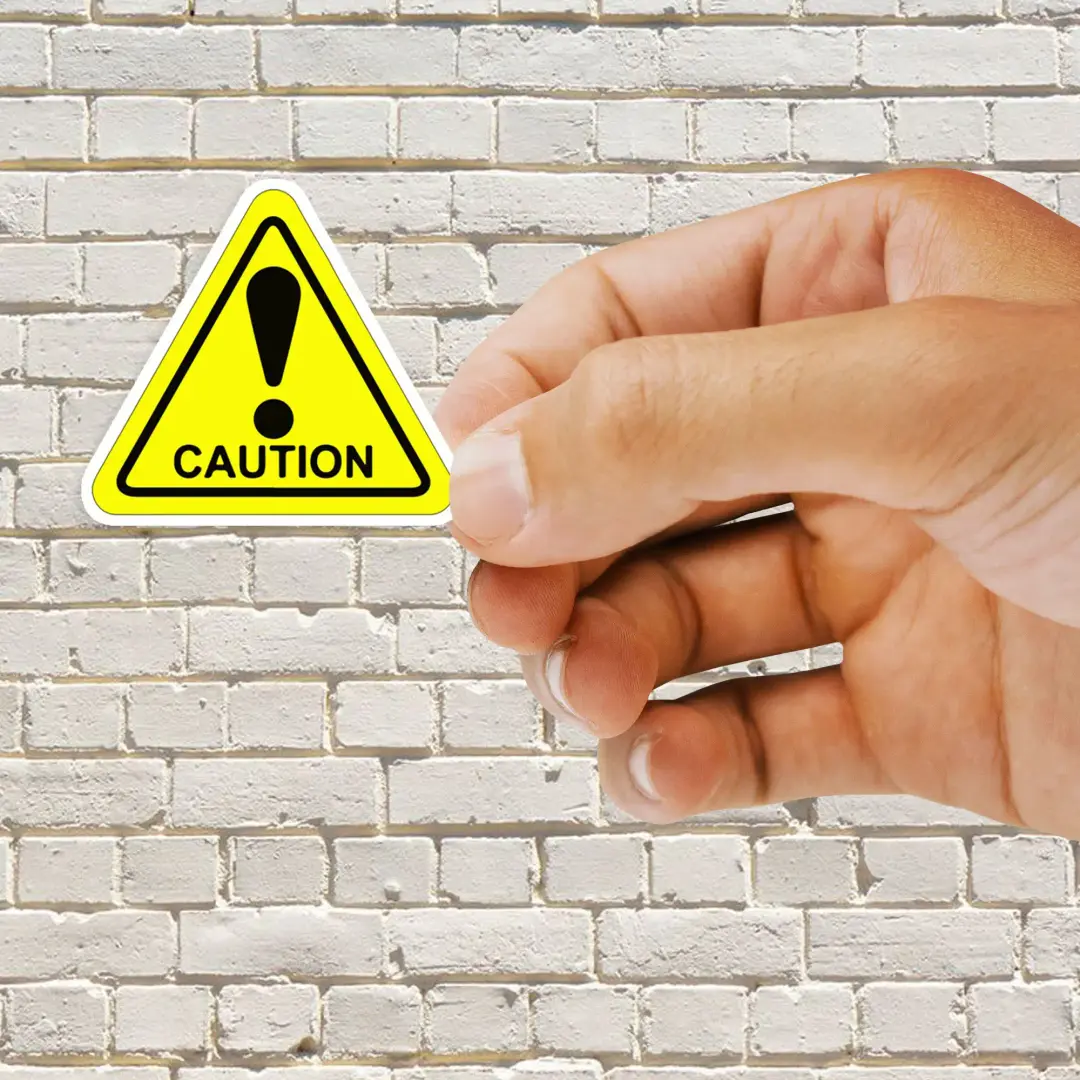 Pegatina Precaución