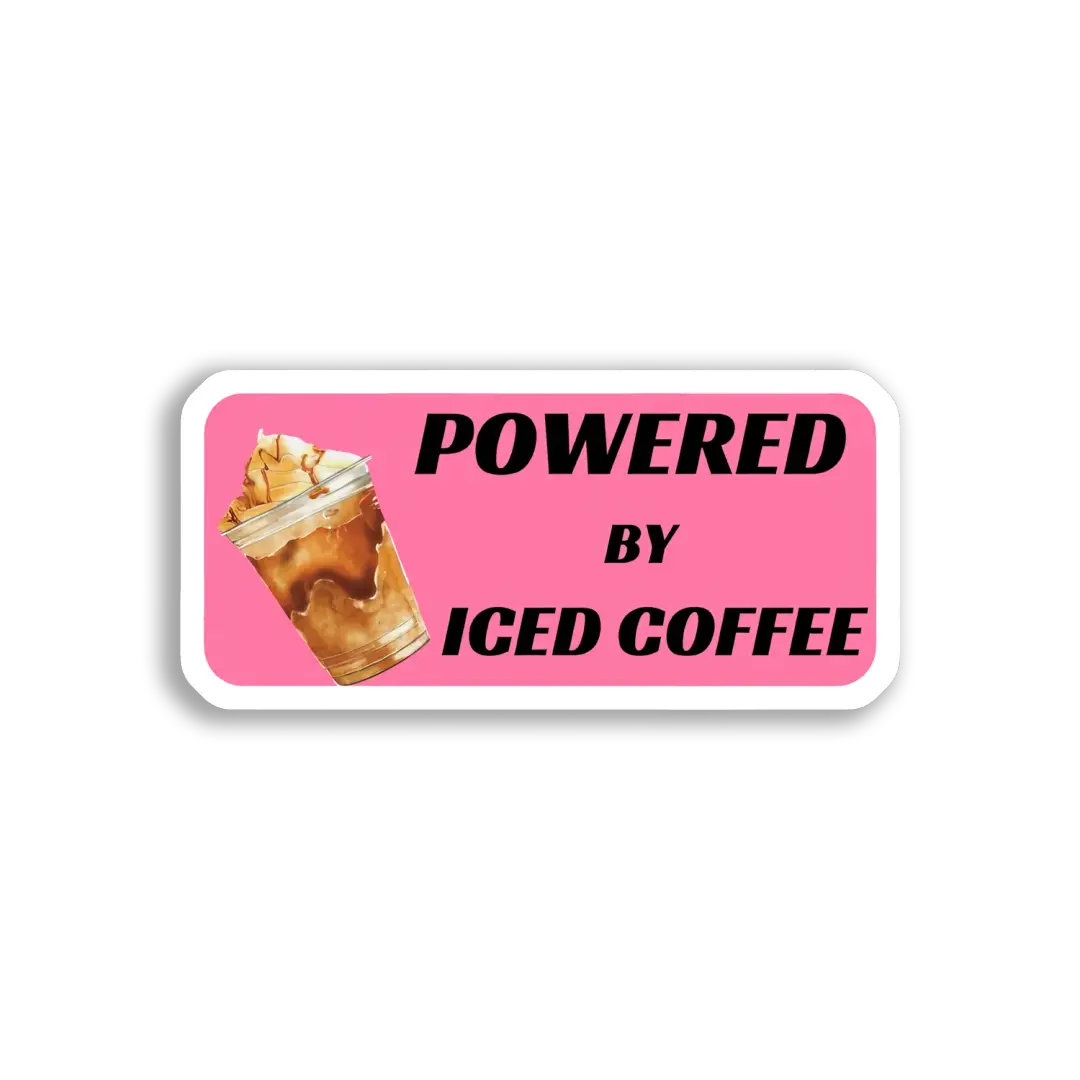 Powered by Iced Coffee Sticker