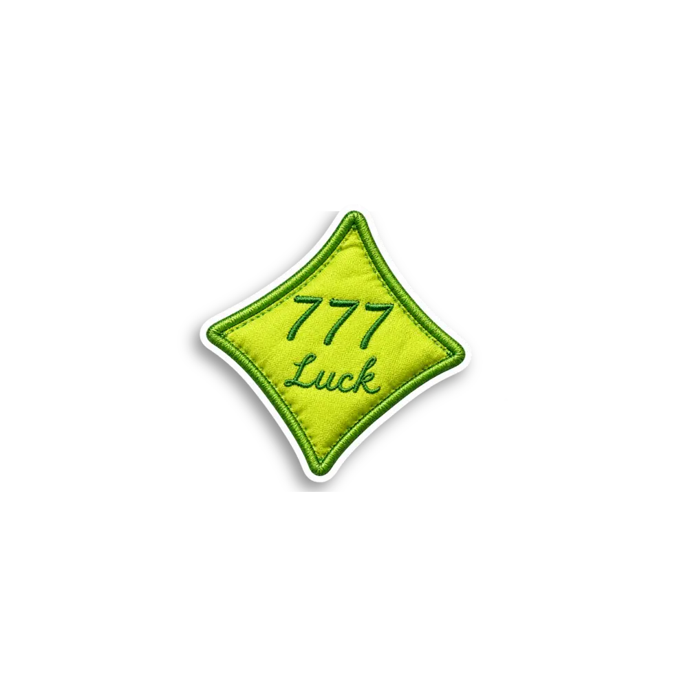 777 Glücks-Patch-Sticker