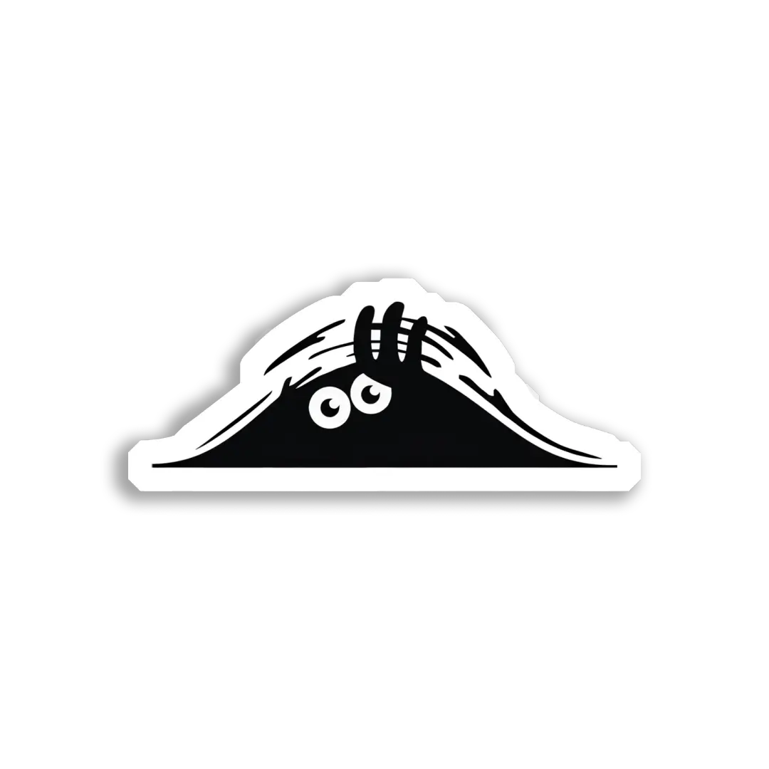 Peeking Eyes in the Dark Sticker