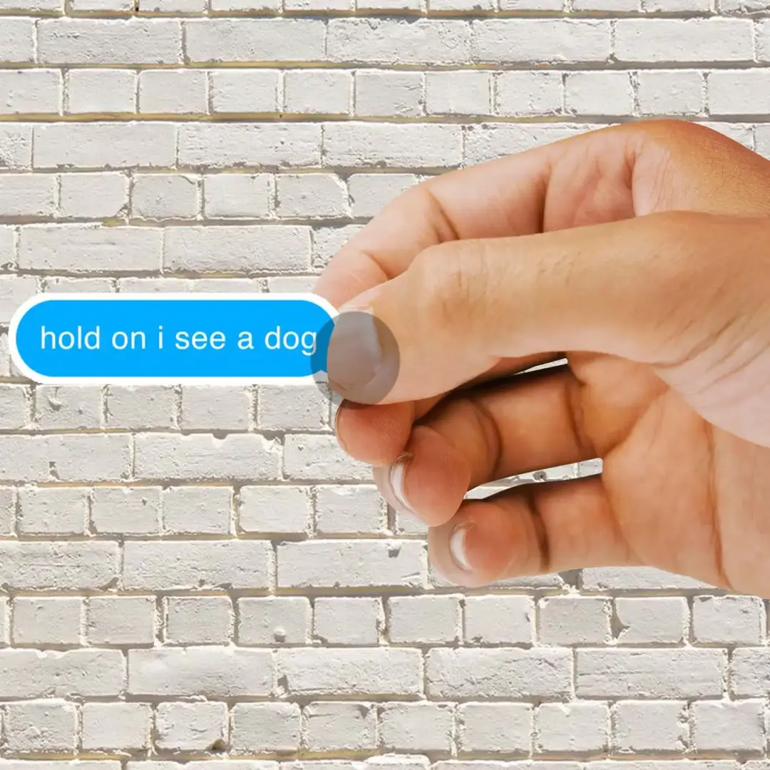 Dog Distraction Sticker