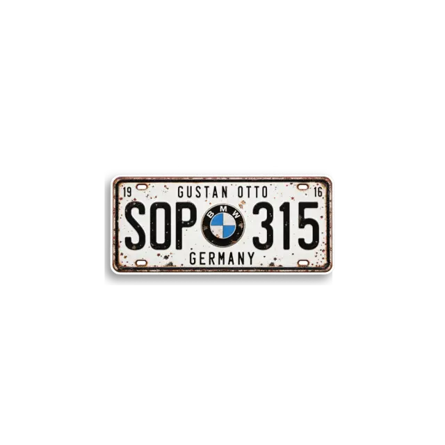 German 315 Plate Sticker