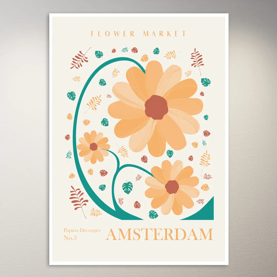Blumenmarkt Amsterdam | Kunst-Poster