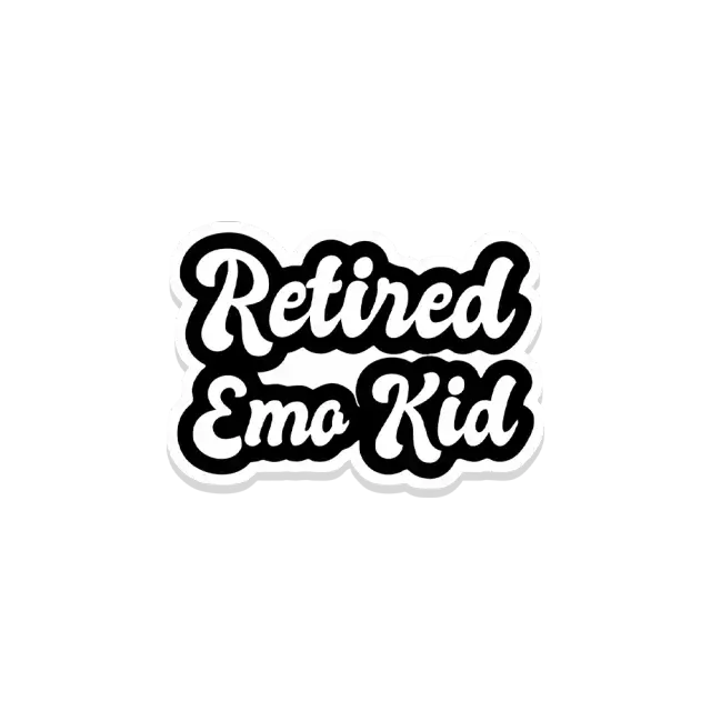 Emo-Kid im Ruhestand Sticker
