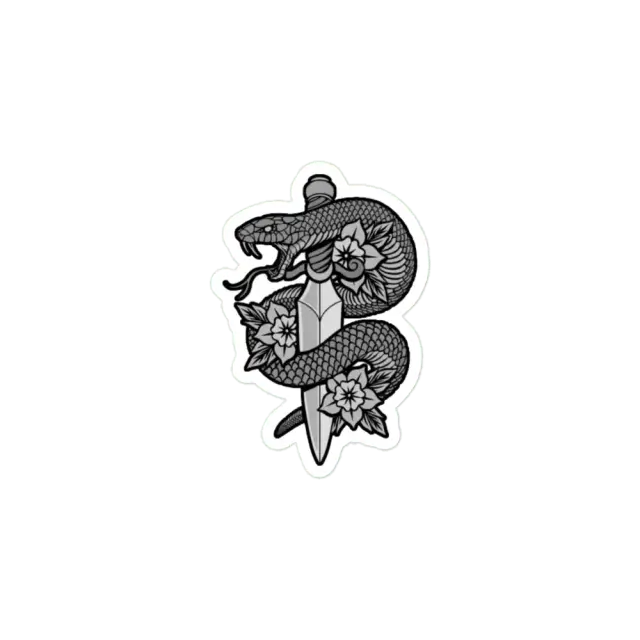 Snake & Dagger Sticker