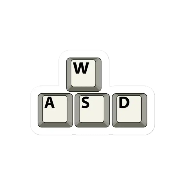 ملصق أغطية مفاتيح لوحة المفاتيح WASD