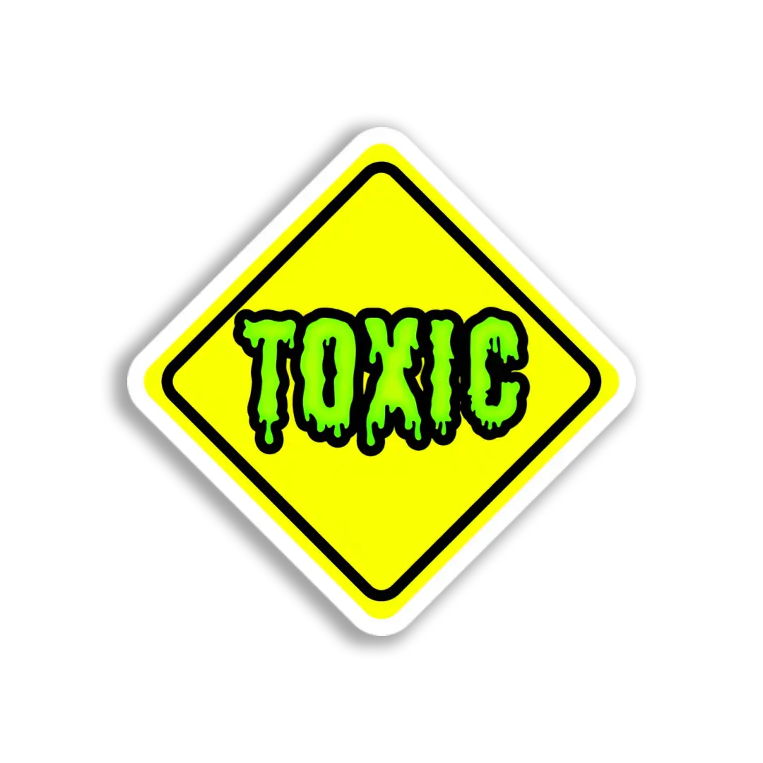 Giftig Warnschild-Sticker