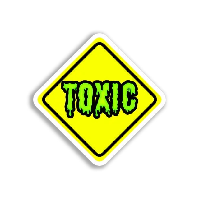 Giftig Warnschild-Sticker