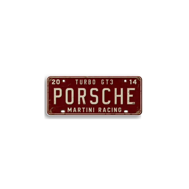 Porsche Turbo GT3 Plate Sticker