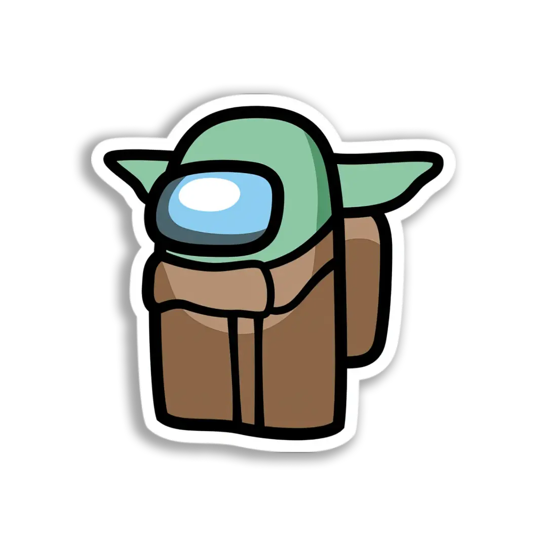 Among Us Yoda Crewmate Sticker